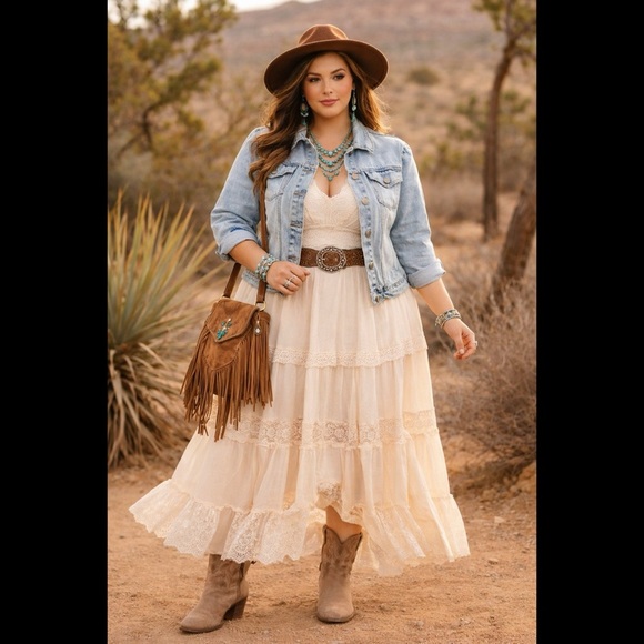 Savanna Jane Jackets & Blazers - SAVANNA JANE Boho Jean Jacket